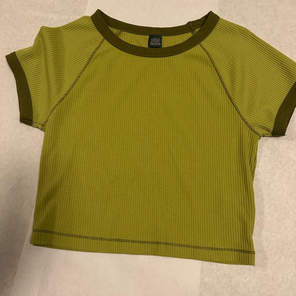 Wild Fable Tee in Olive and Dark Green